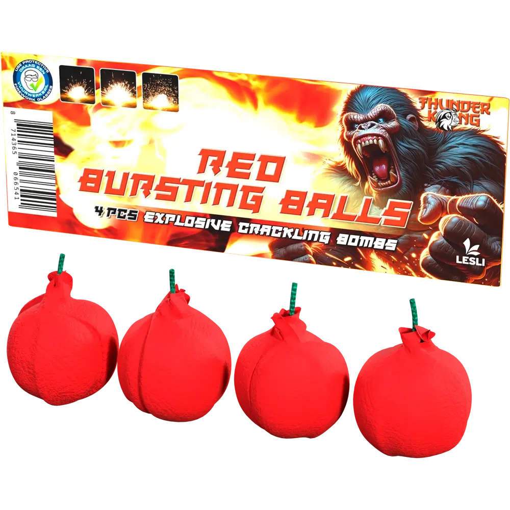 Red Bursting Balls