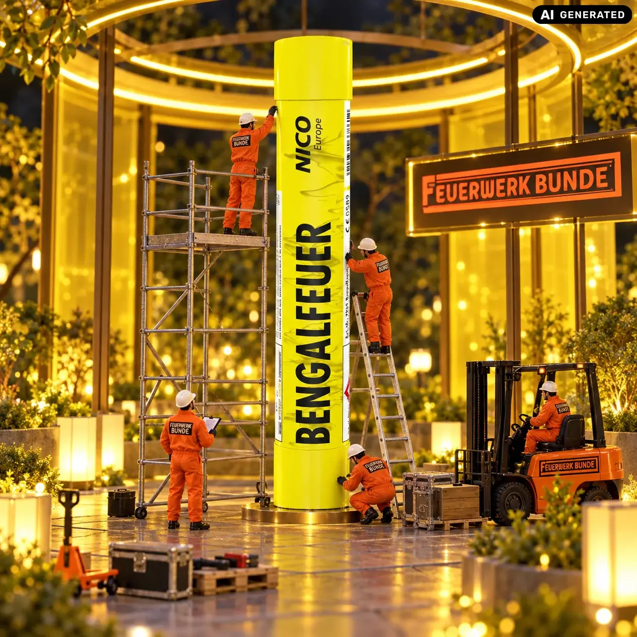 Bengalfeuer Gelb