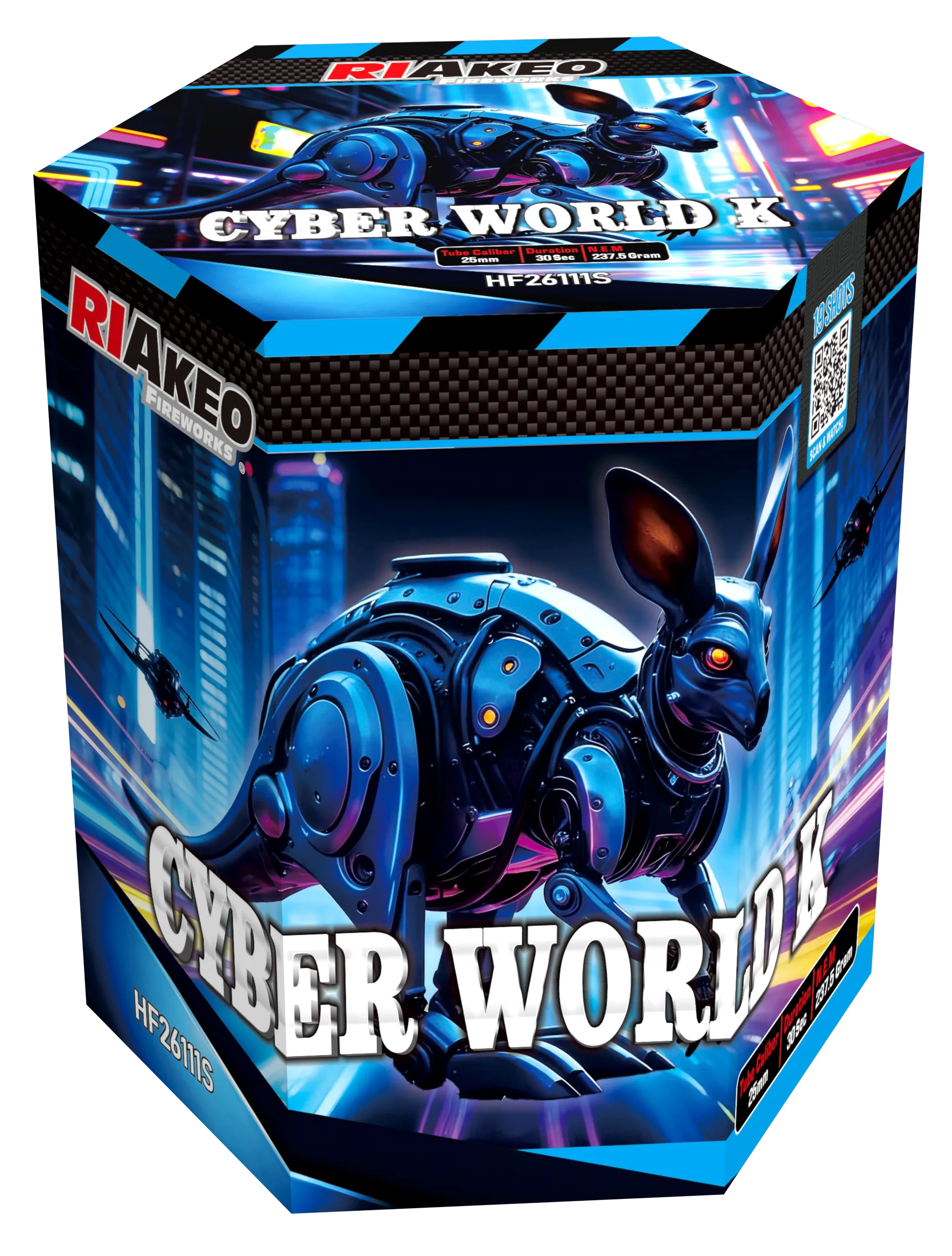 Batterijen Riakeo Cyber World Blaues Känguru