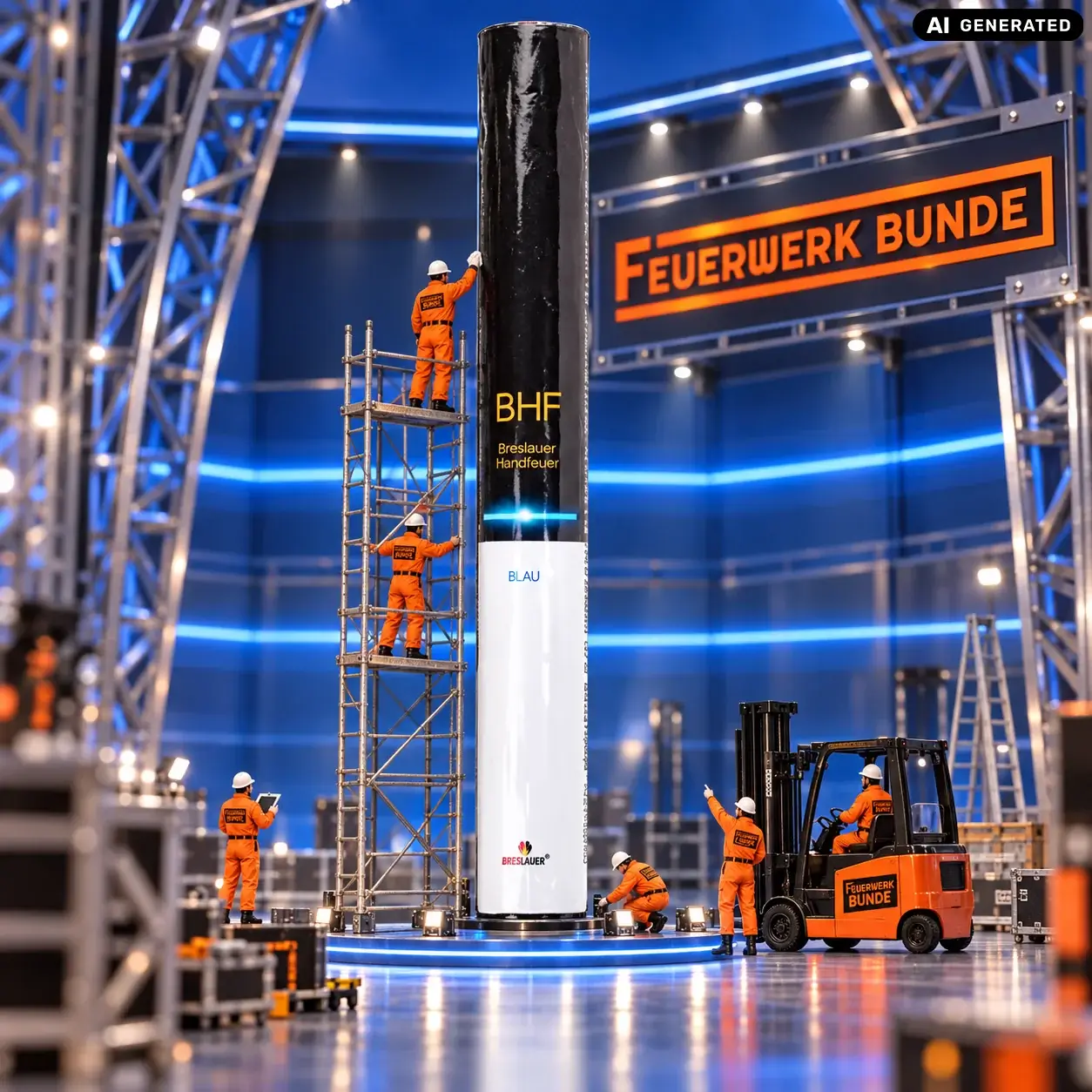 Breslauer Handfeuer Blau
