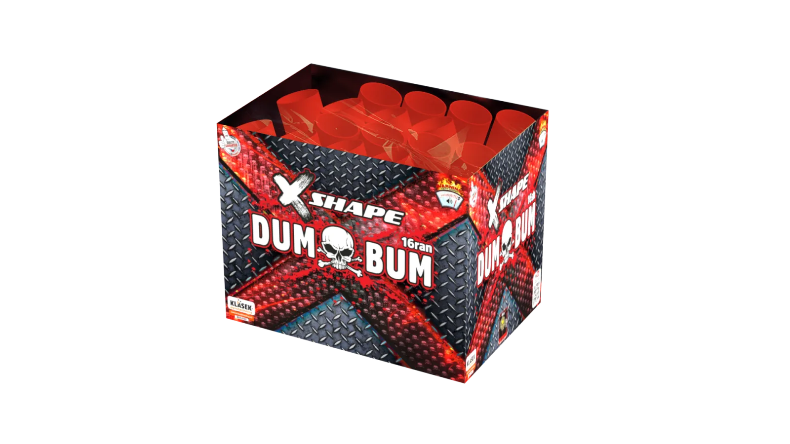 Batterijen Klasek DumBum 16 Shot X-Shape