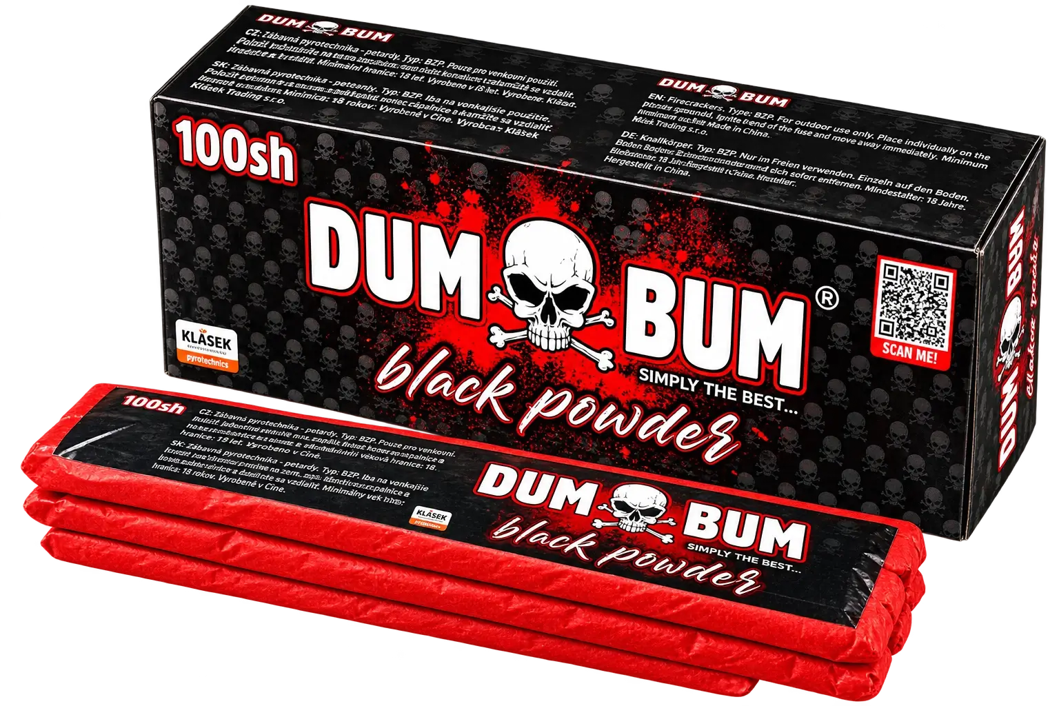 Knalvuurwerk Klasek DumBum Black Powder 100 Shot
