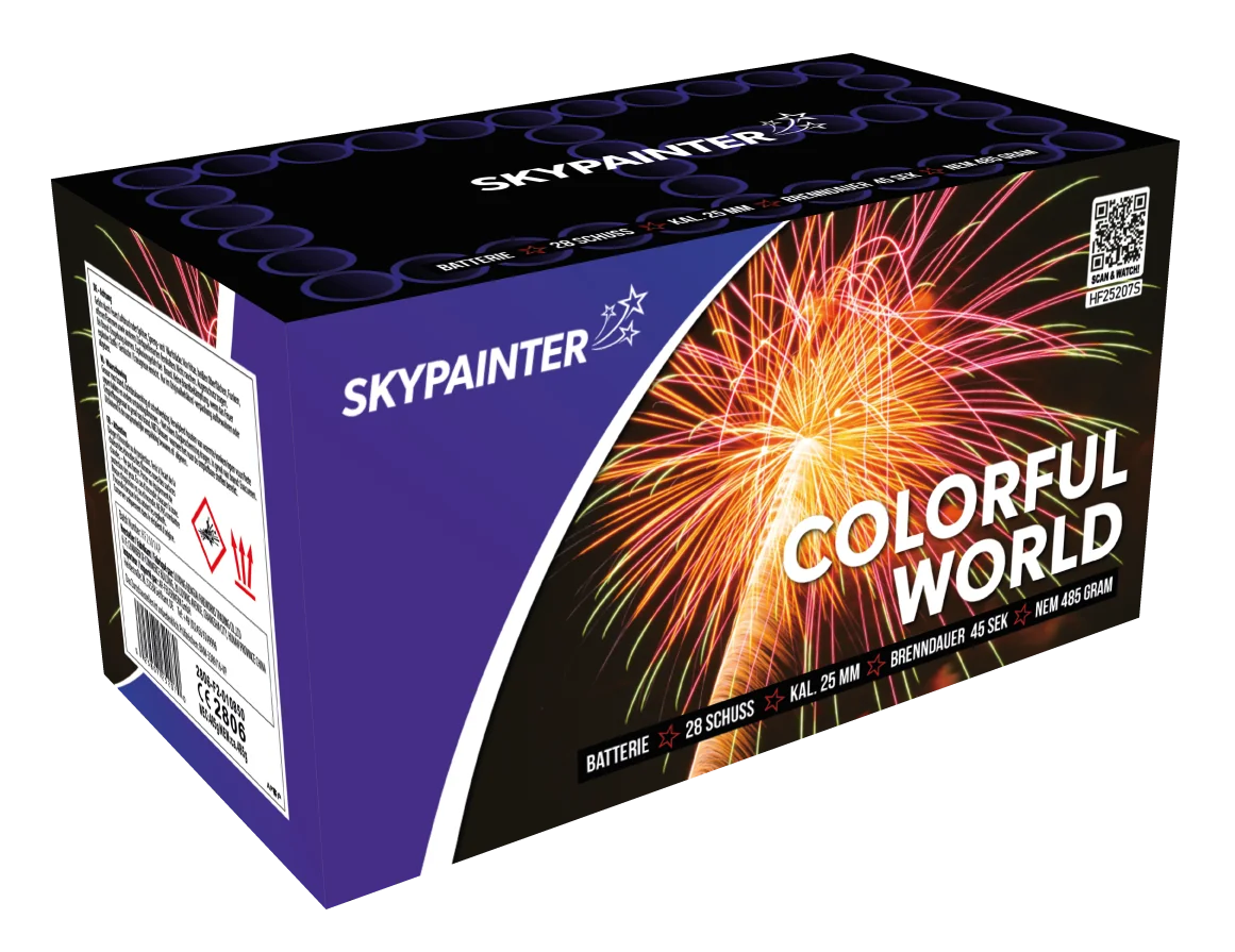 Batterijen Sky Painter Colorful World